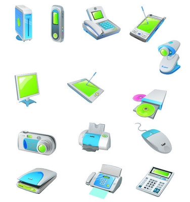 办公用品矢量图__数码产品_现代科技_矢量图库