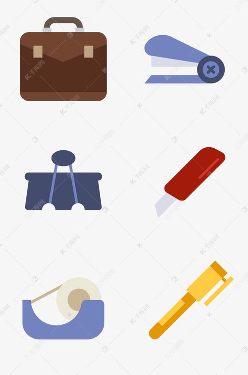 商务办公用品ppt图标素材图片免费下载 千库网